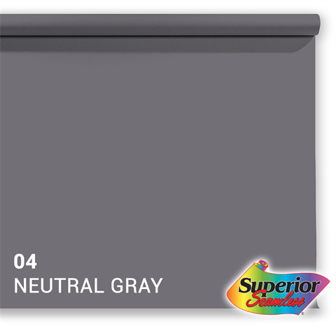 Superior Achtergrondpapier 04 Neutral Grey 2,72 x 11m