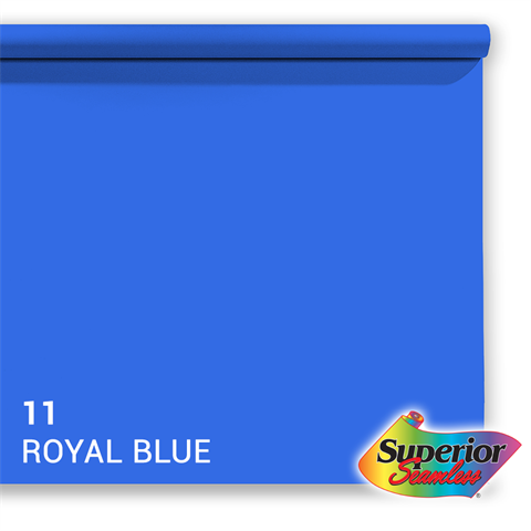 Superior Achtergrondpapier 11 Royal Blue Chroma Key 2,72 x 11m