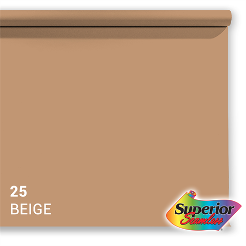 Superior Achtergrondpapier 25 Beige 2,72 x 11m