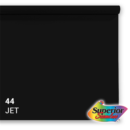 Superior Achtergrondpapier 44 Jet Zwart 2,18 x 11m