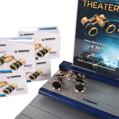 Theaterkijker kit display met top card inclusief theaterkijkers full